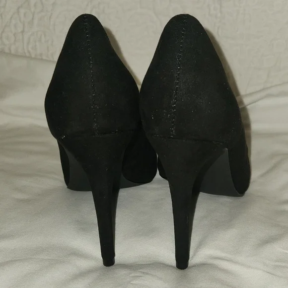New! Classic black stiletto heels pumps shoes party formal prom size 11 pointed - Picture 10 of 11